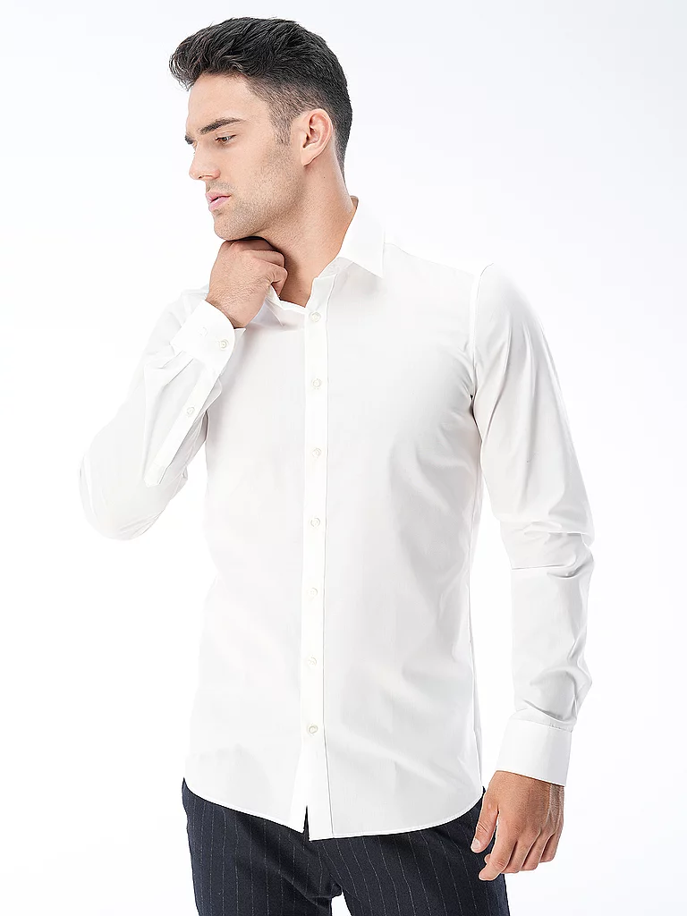 OLYMP Level Five New York Kent Men's Shirt Light Beige 42 2